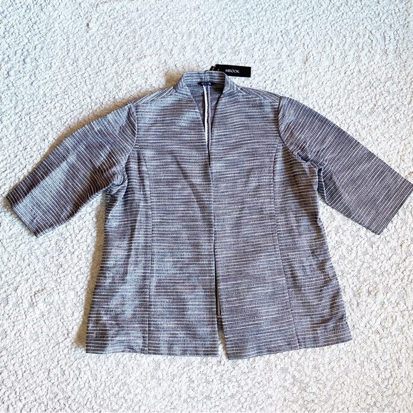 Misook NWT Silver Linings Metallic Jacket, 2X - Picture 2 of 10